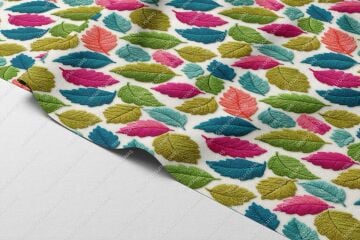 3D Tropikal Çiçekler Deseni – Dijital Baskı Polyester Kumaş