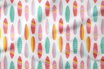 Летняя коллекция Vintage Cream Based Rainbow Surfboards Многоцелевая декоративная ткань с цифровой печатью