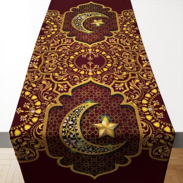 Bordo-Gold Kandilli Ramazan Runner Dikilmemiş