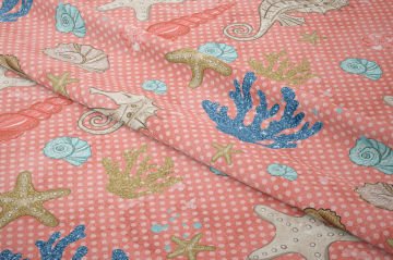 Pembe Deniz Kabukları Kumaşı