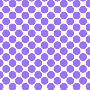 Polka Dot 1 cm Beyaz - Medium Purple Puantiye Dekoratif Baskı Kumaş