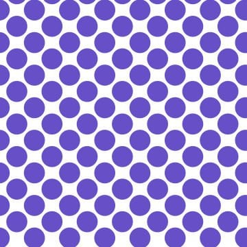 Polka Dot 1 cm Beyaz - Medium Purple Puantiye Dekoratif Baskı Kumaş
