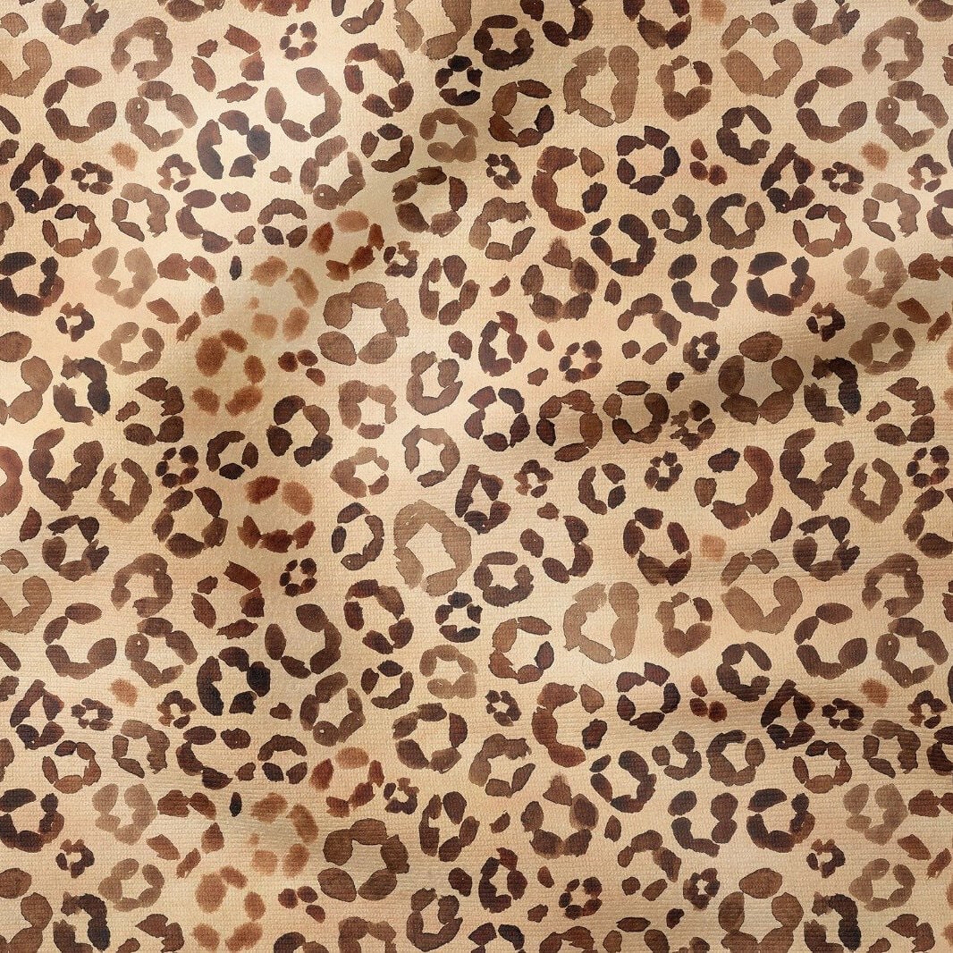 Kahve Tonlu Efektli Leopar