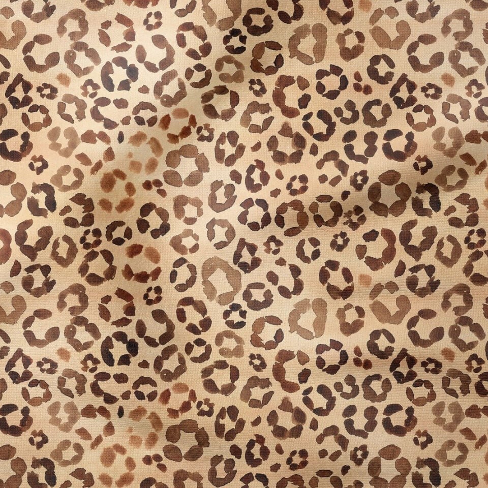 Kahve Tonlu Efektli Leopar