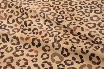 Kahve Tonlu Efektli Leopar