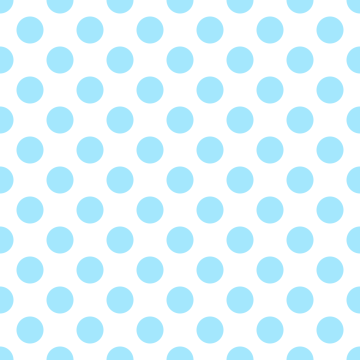 Polka Dot 1 cm Beyaz - Light Sky Blue Puantiye Dekoratif Baskı Kumaş