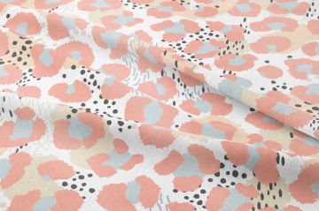 Soft Tonlu Leopar Desenli Kumaş
