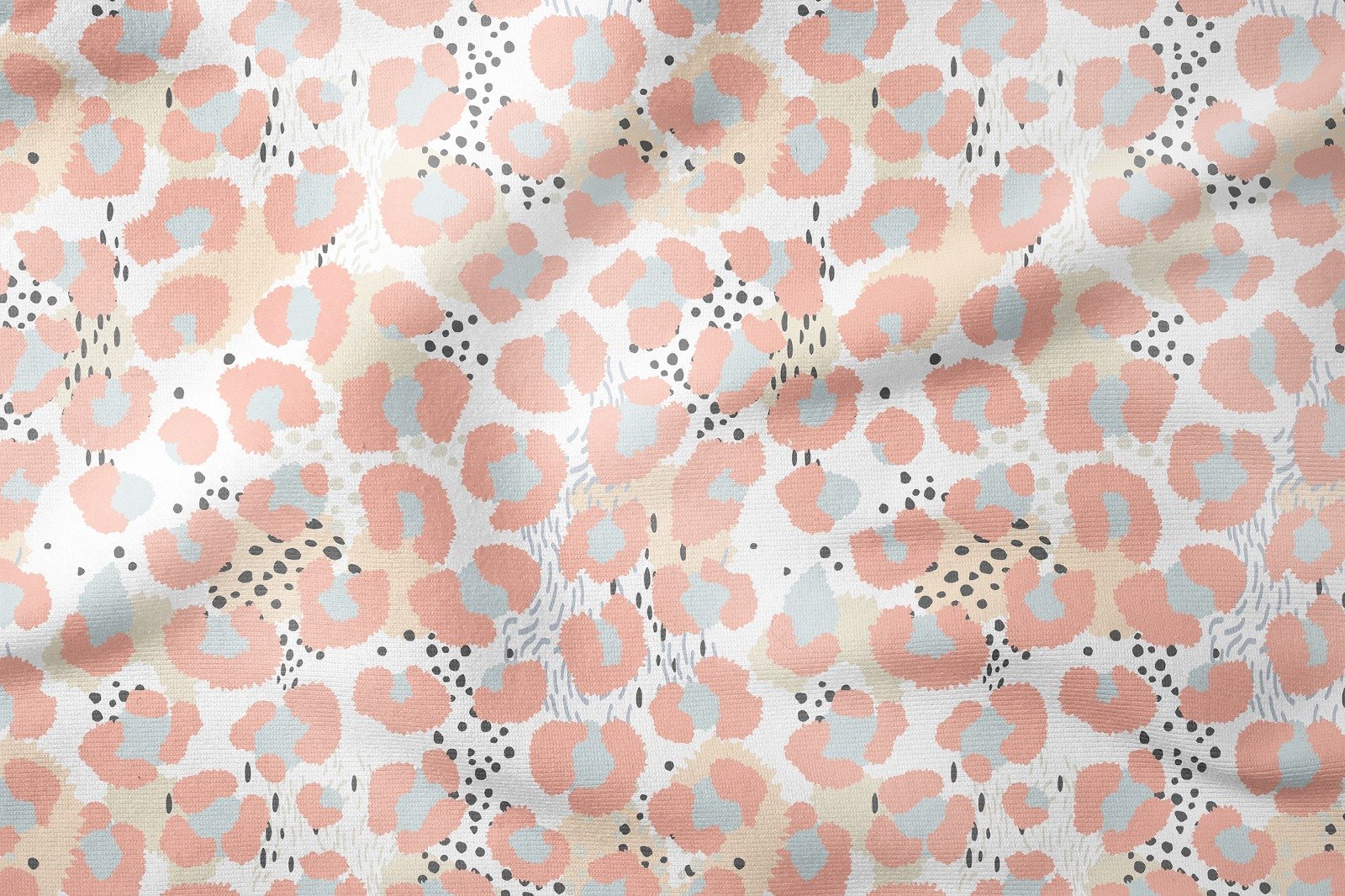 Soft Tonlu Leopar Desenli Kumaş
