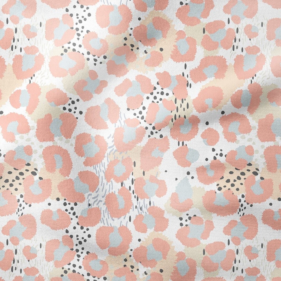 Soft Tonlu Leopar Desenli Kumaş
