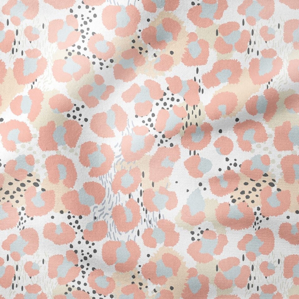 Soft Tonlu Leopar Desenli Kumaş