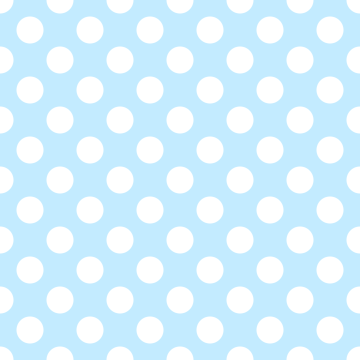 Polka Dot 1 cm Bebe Mavi- Beyaz Puantiye Dekoratif Baskı Kumaş