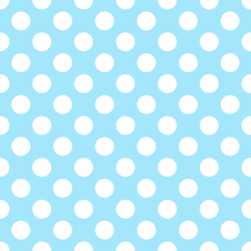 Polka Dot 1 cm Sky Blue - Beyaz Puantiye Dekoratif Baskı Kumaş