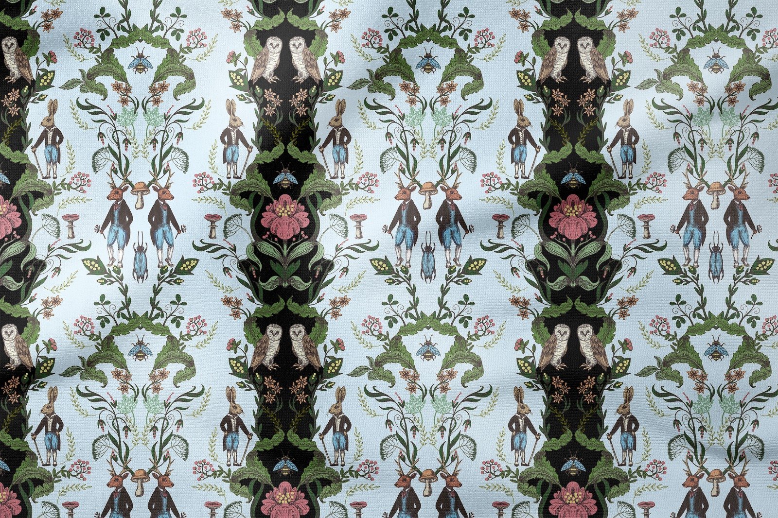 William Morris Koleksiyonu-Masalsı Orman Hayvanları ve Çiçekleri