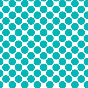 Polka Dot 1 cm Beyaz- Kızılgerdan Yumurta Mavisi Puantiye Dekoratif Baskı Kumaş