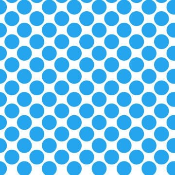 Polka Dot 1 cm Beyaz - Deep Sky Blue Puantiye Dekoratif Baskı Kumaş