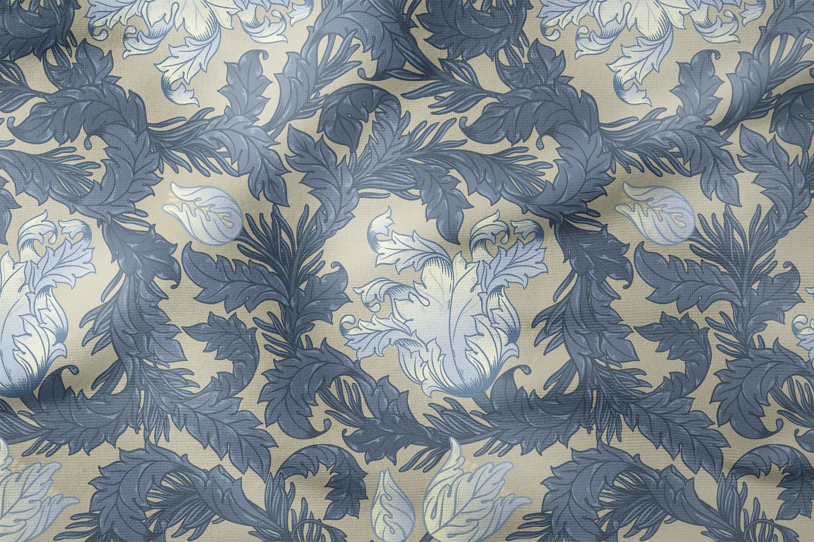 William Morris Koleksiyonu-Çelenkli Çiçek ve Yapraklar