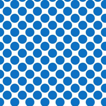 Polka Dot 1 cm Beyaz - Royal Blue Puantiye Dekoratif Baskı Kumaş