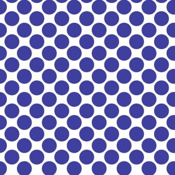 Polka Dot 1 cm Beyaz - Dark Slate Blue Puantiye Dekoratif Baskı Kumaş