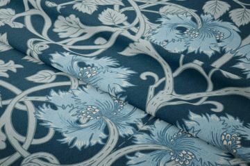 William Morris Koleksiyonu-Mavi Yapraklı Çiçekler