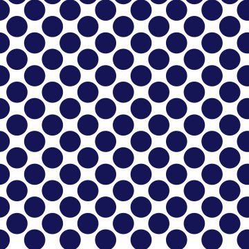 Polka Dot 1 cm Beyaz - Safir Rengi Puantiye Dekoratif Baskı Kumaş
