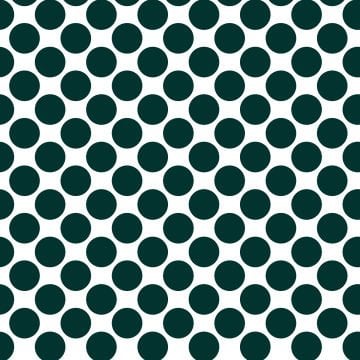 Ткань с декоративным принтом в горошек 1 см белого - миртового цвета