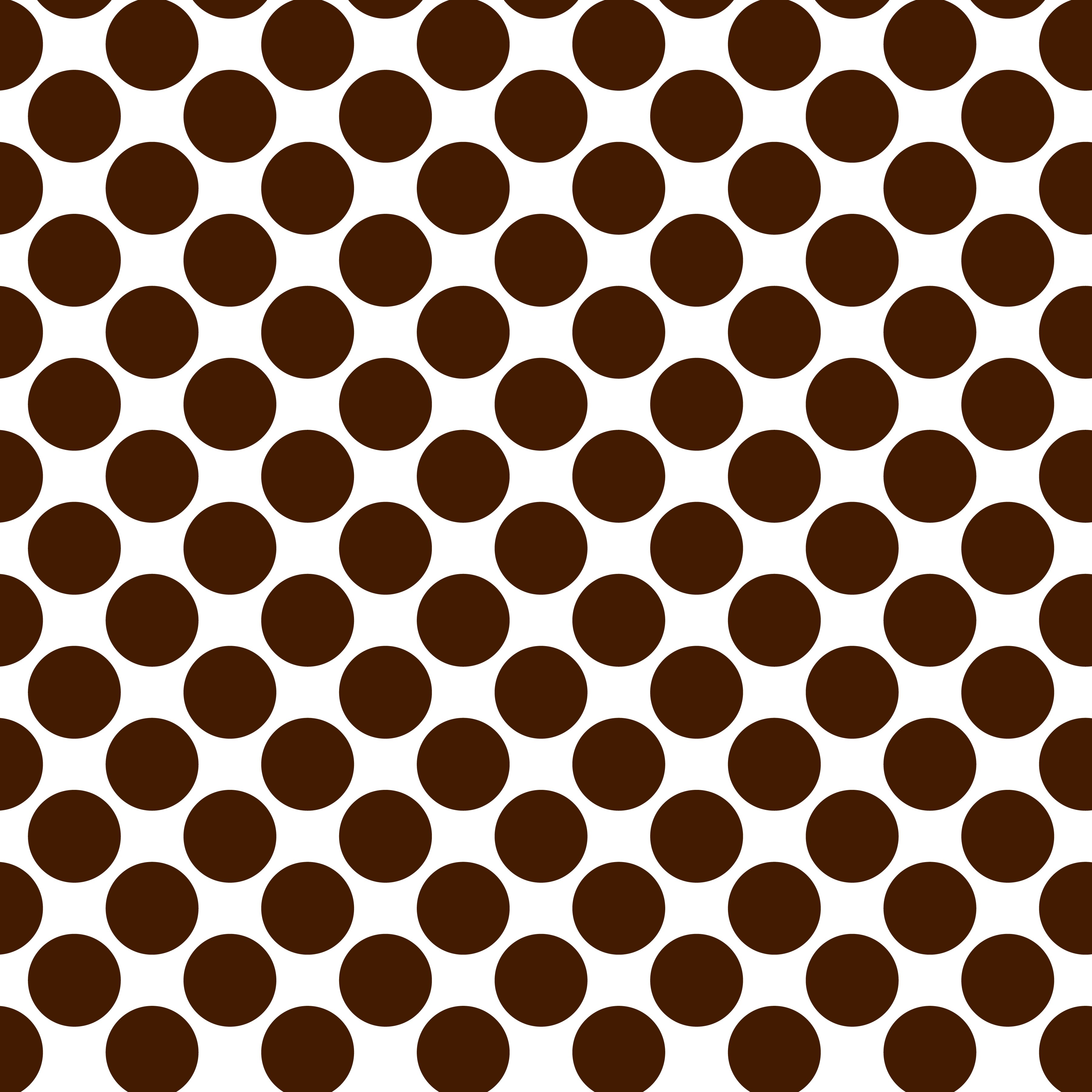 Polka Dot 1 cm Beyaz - Barut Kahverengi Puantiye Dekoratif Baskı Kumaş