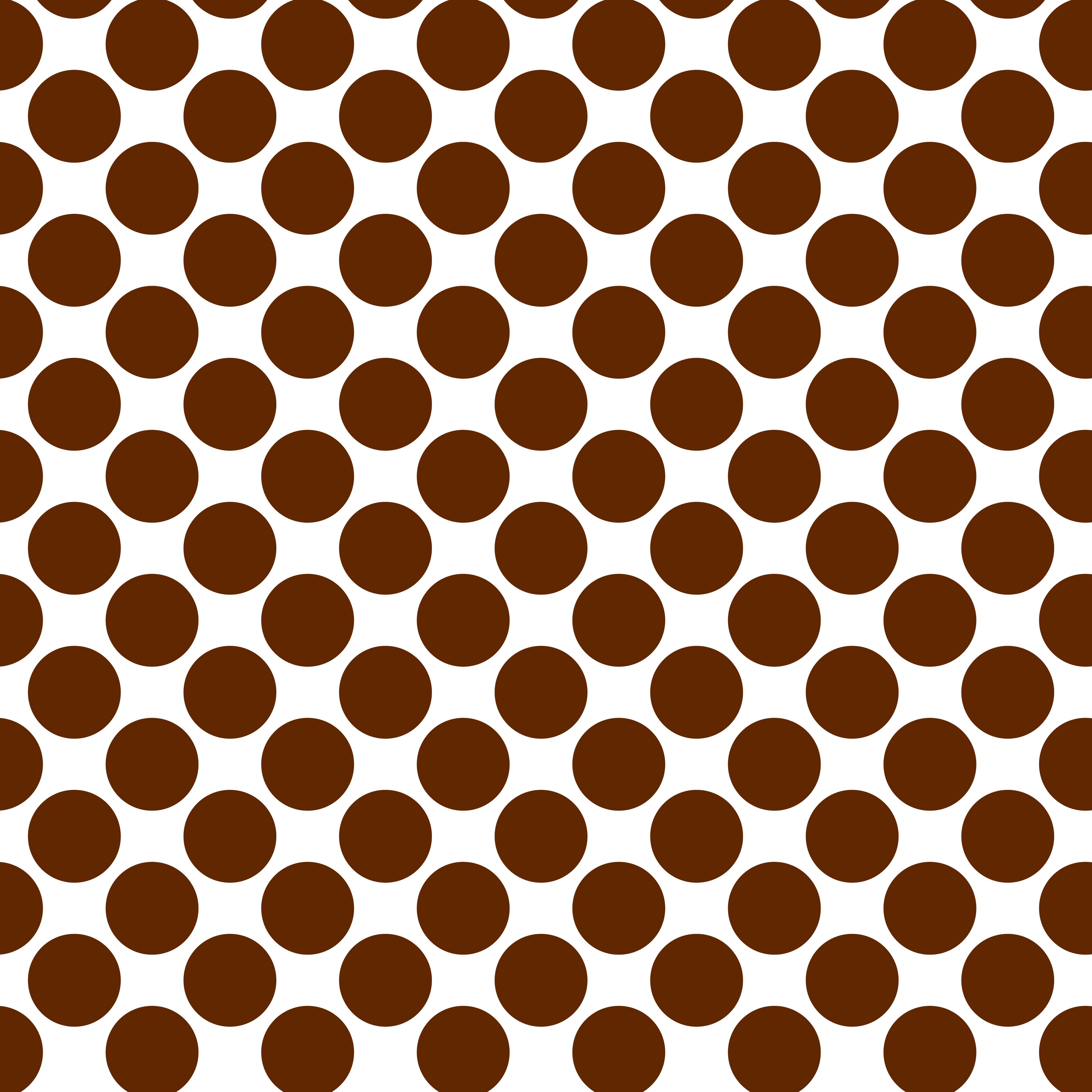 Polka Dot 1 cm Beyaz - Auburn Kahverengi Puantiye Dekoratif Baskı Kumaş