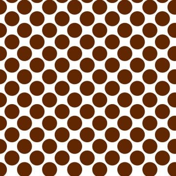 Polka Dot 1 cm Beyaz - Auburn Kahverengi Puantiye Dekoratif Baskı Kumaş