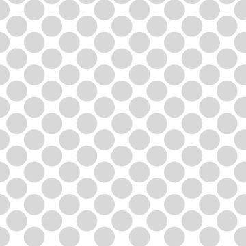 Polka Dot 1 cm Beyaz - Light Gray Puantiye Dekoratif Baskı Kumaş