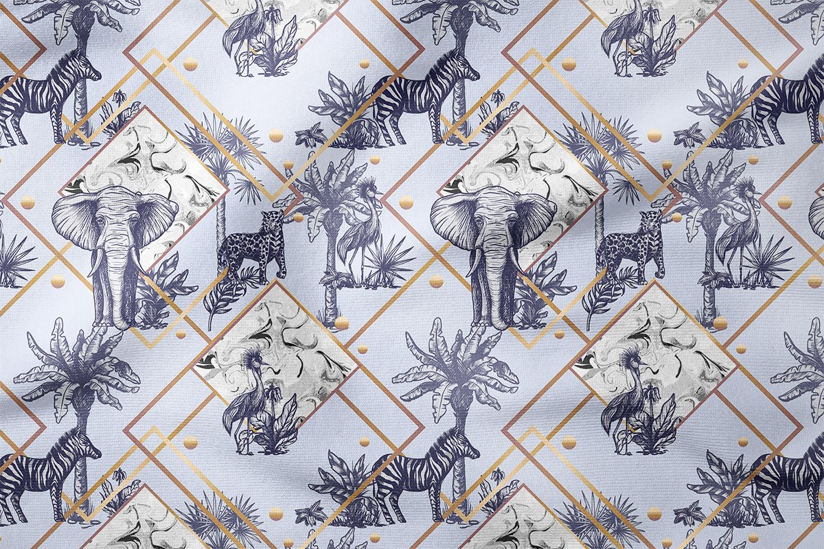 Amazon Hayvanları Fil, Zebra, Leopar