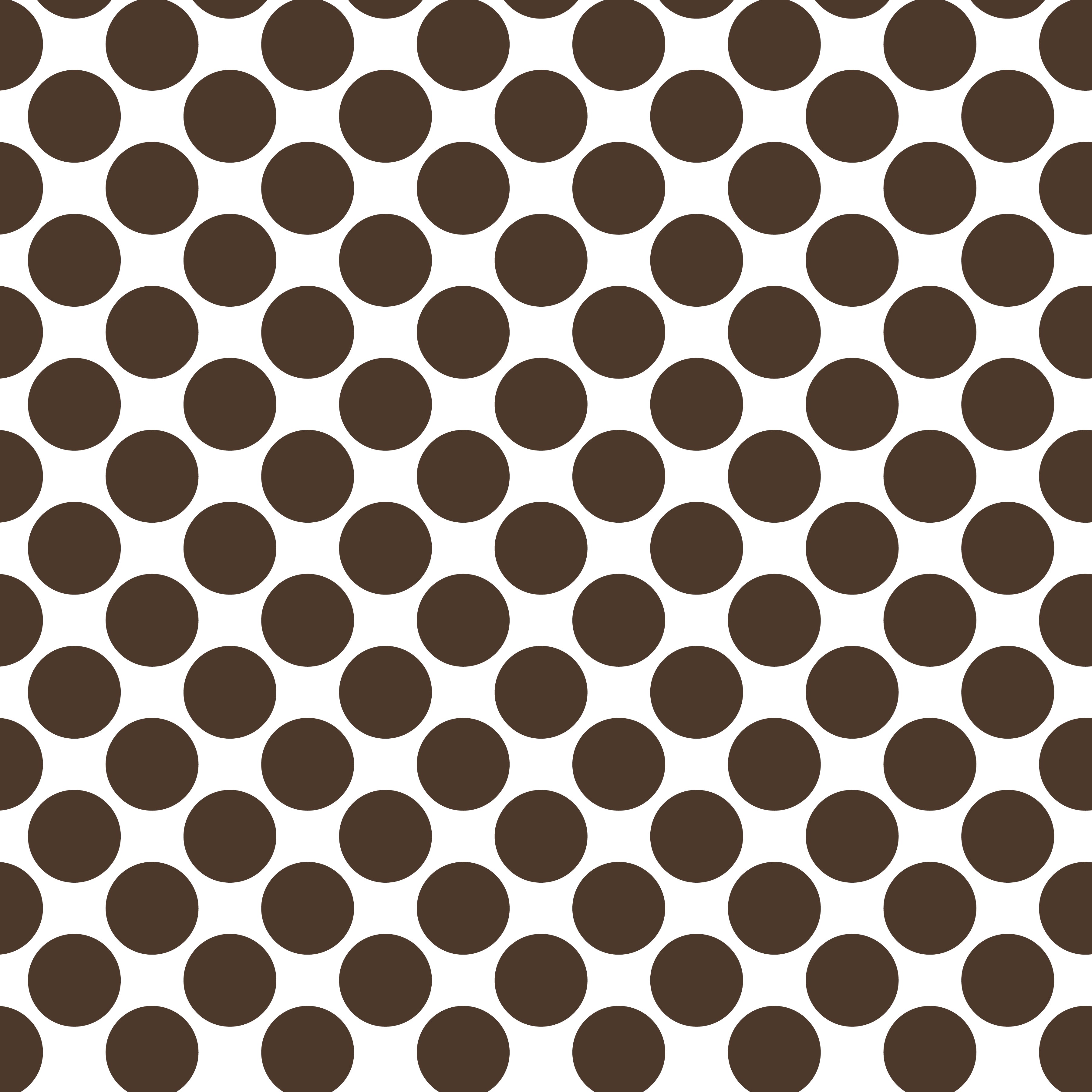 Polka Dot 1 cm Beyaz - Karaciğer Rengi Puantiye Dekoratif Baskı Kumaş