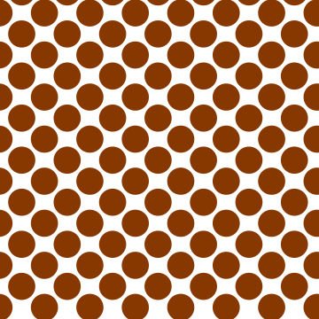 Polka Dot 1 cm Beyaz - Koyu Kızıl Kahverengi Puantiye Dekoratif Baskı Kumaş