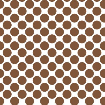 Polka Dot 1 cm Beyaz - Kırmızımsı Kahverengi Puantiye Dekoratif Baskı Kumaş
