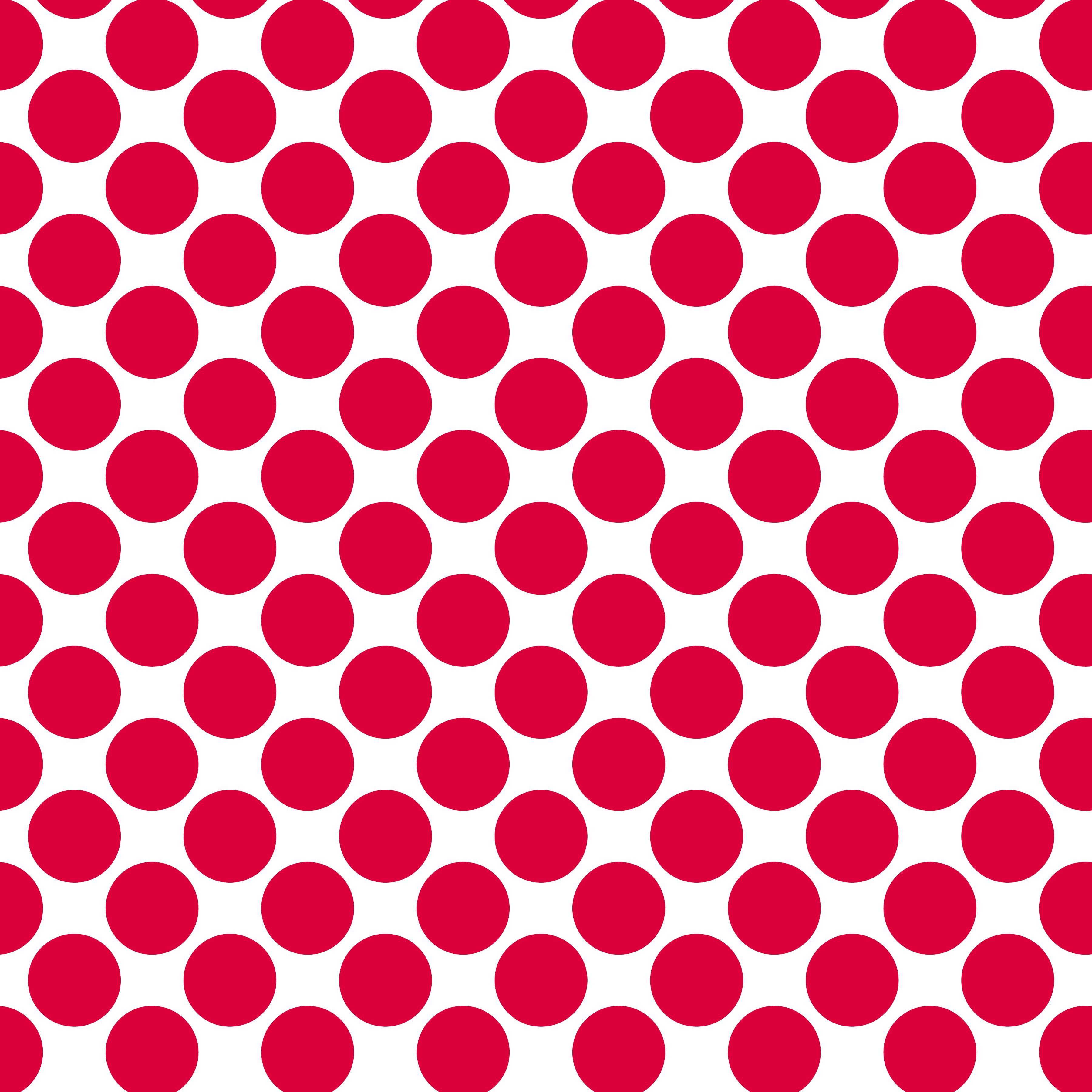 Polka Dot 1 cm Beyaz - Venedik Kırmızısı Puantiye Dekoratif Baskı Kumaş