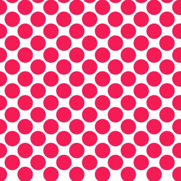 Polka Dot 1 cm Beyaz - Horozibiği Rengi Puantiye Dekoratif Baskı Kumaş