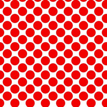 Polka Dot 1 cm Beyaz - Kırmızı Puantiye Dekoratif Baskı Kumaş