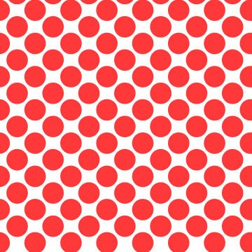 Polka Dot 1 cm Beyaz - Nar Kırmızısı Puantiye Dekoratif Baskı Kumaş