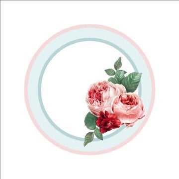 Pembe Güllü Servis Suplası- Supla 3'lü Set