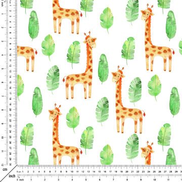 Giraffes Among the Leaves