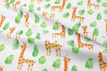 Giraffes Among the Leaves