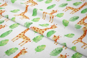 Giraffes Among the Leaves