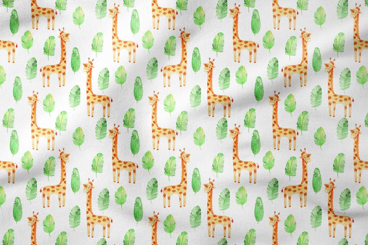 Giraffes Among the Leaves