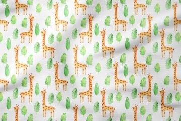 Giraffes Among the Leaves