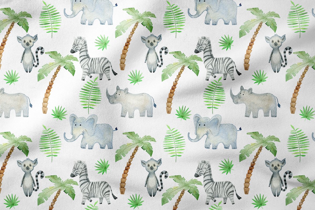 Palmiyeler Arasında,Zebra,Fil,Rakun
