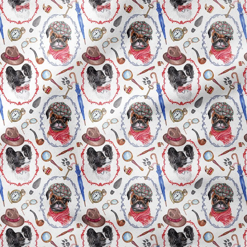 Şapkalı,Fularlı,Papyonlu Dedektif Köpekler