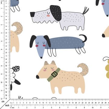 Stilize Çizilmiş Sevimli Köpekler